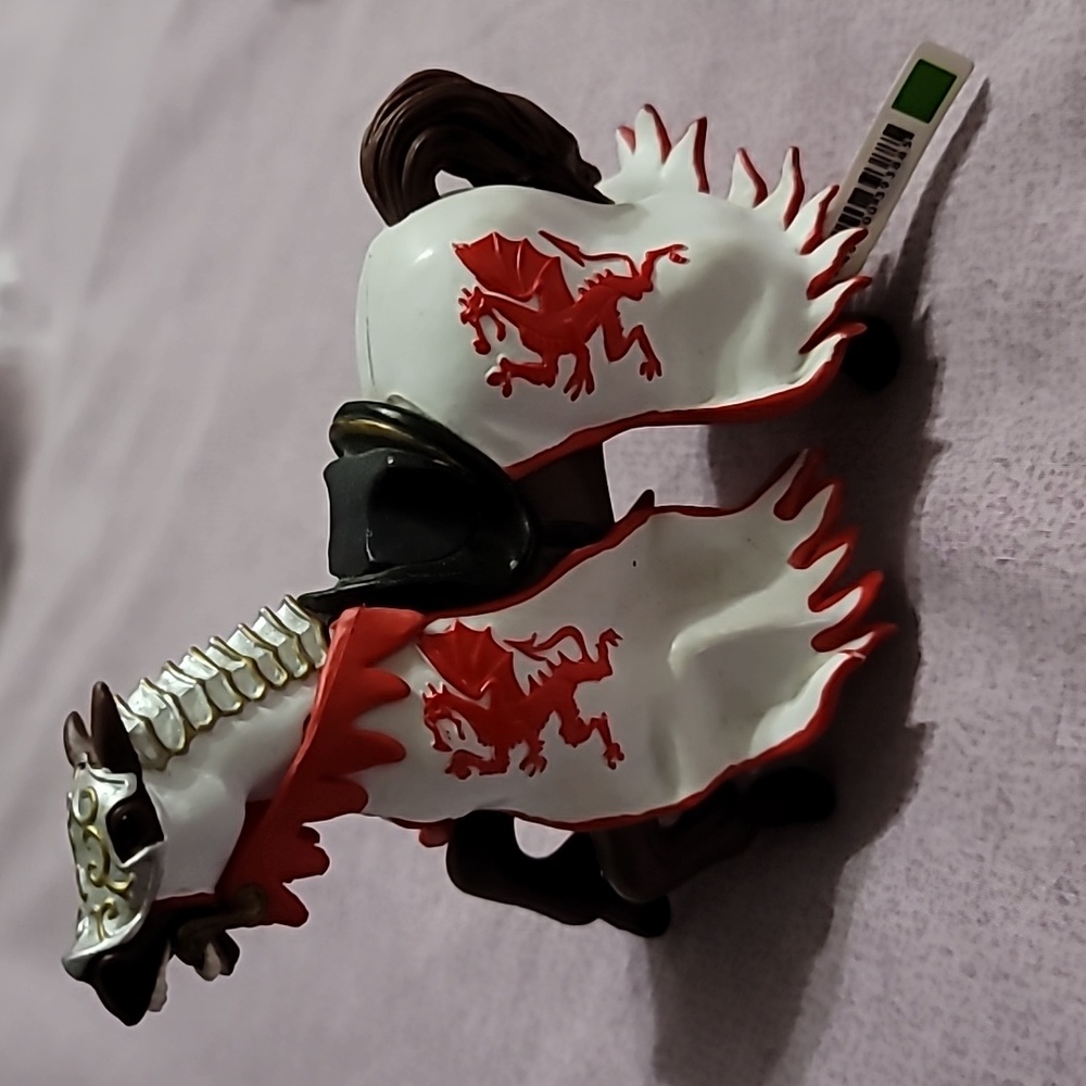 2006 Papo Toys Red Dragon King Horse Figurine